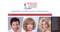 Desktop Screenshot of lazzaroparrucche.com