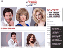 Tablet Screenshot of lazzaroparrucche.com